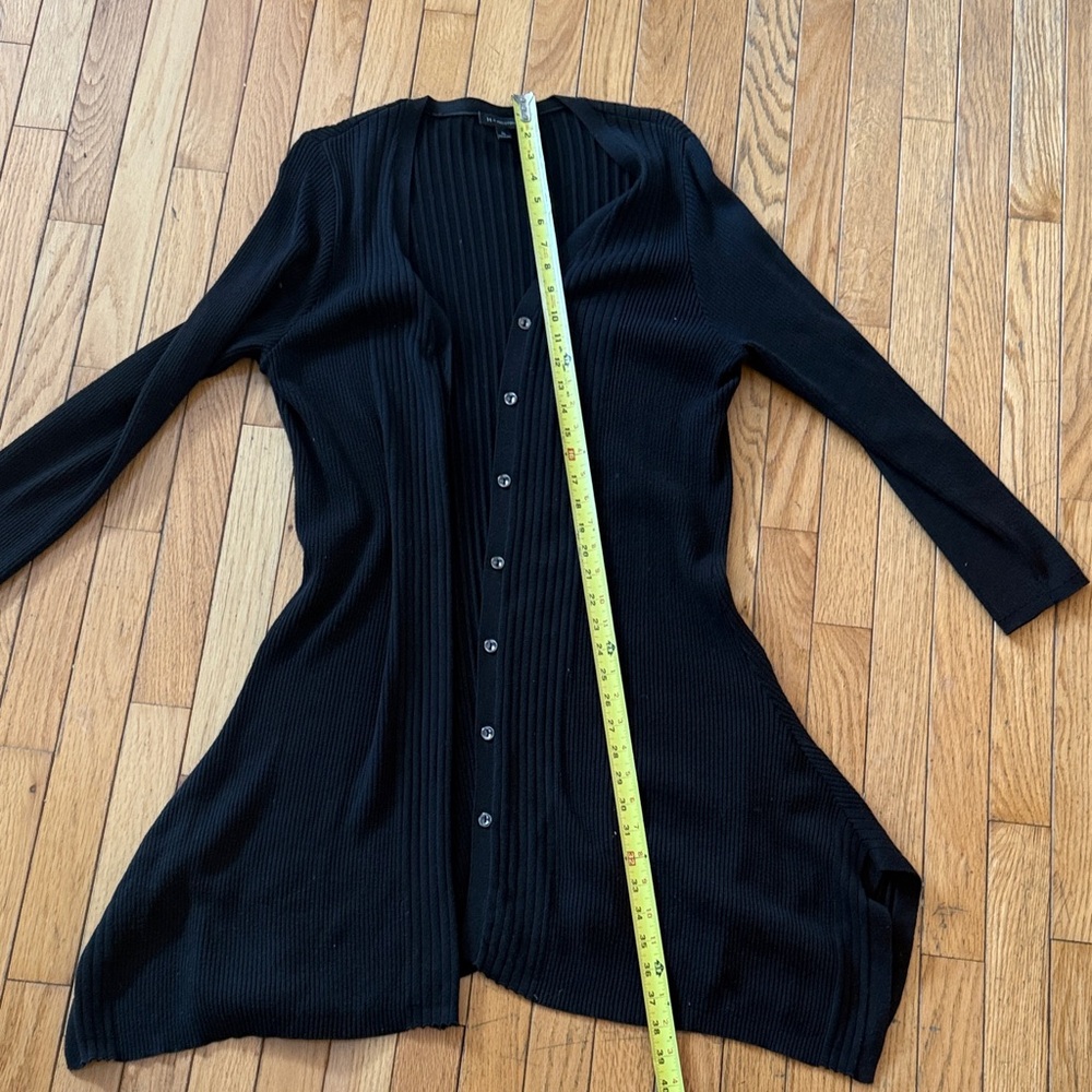H by Halston 🖤Ribbed Black Sweater